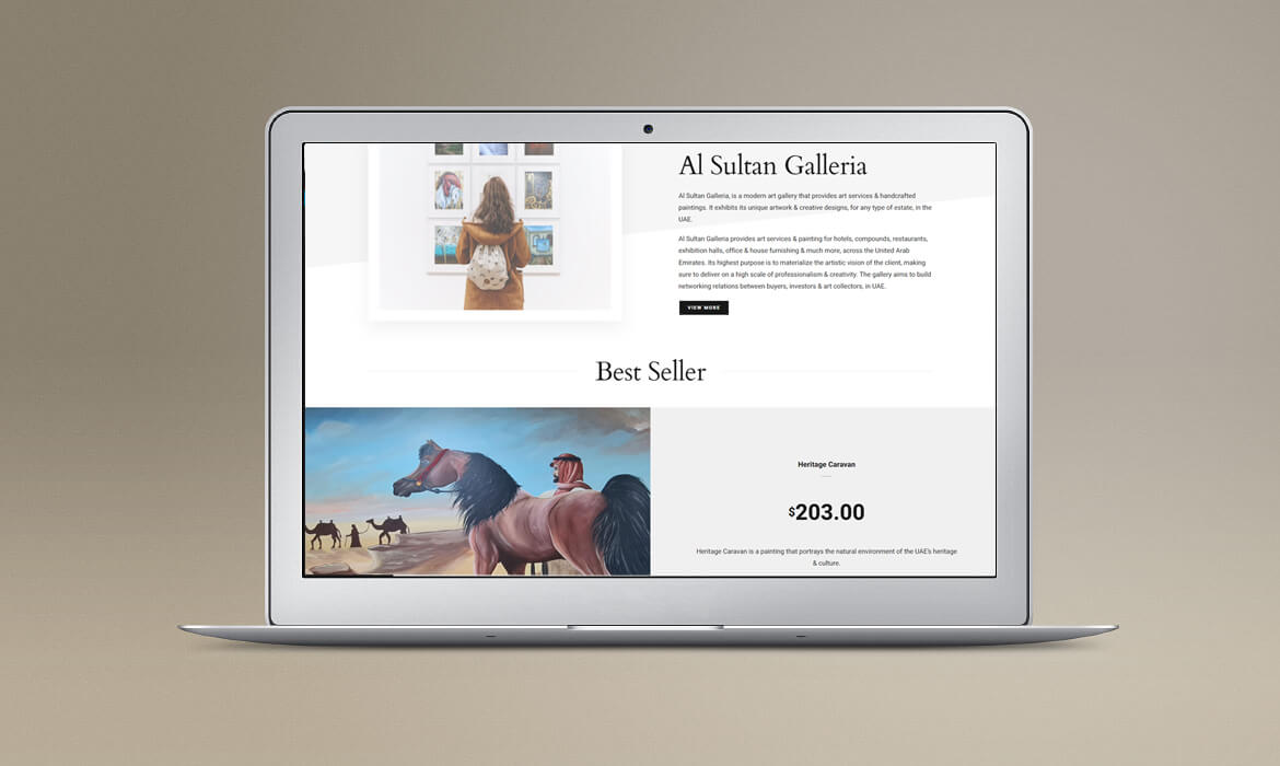 Al Sultan Galleria - A WordPress Web design portfolio of TheDesignerz