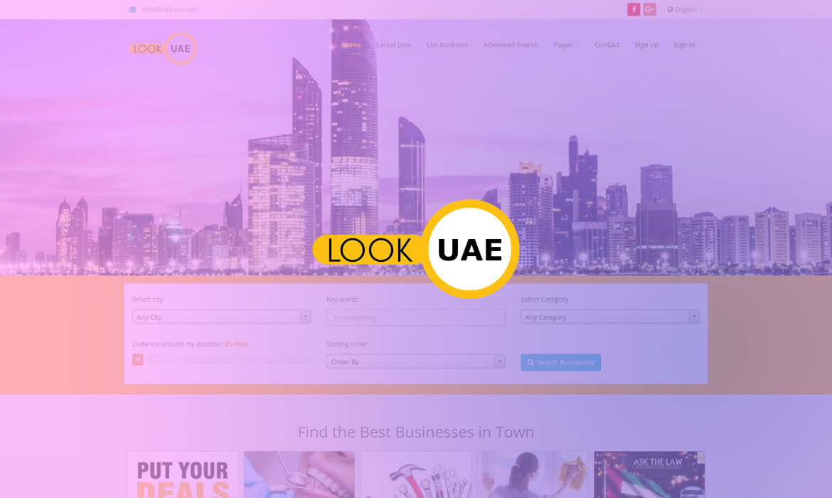 LookUAE - A classified ad directory site by TheDesignerz